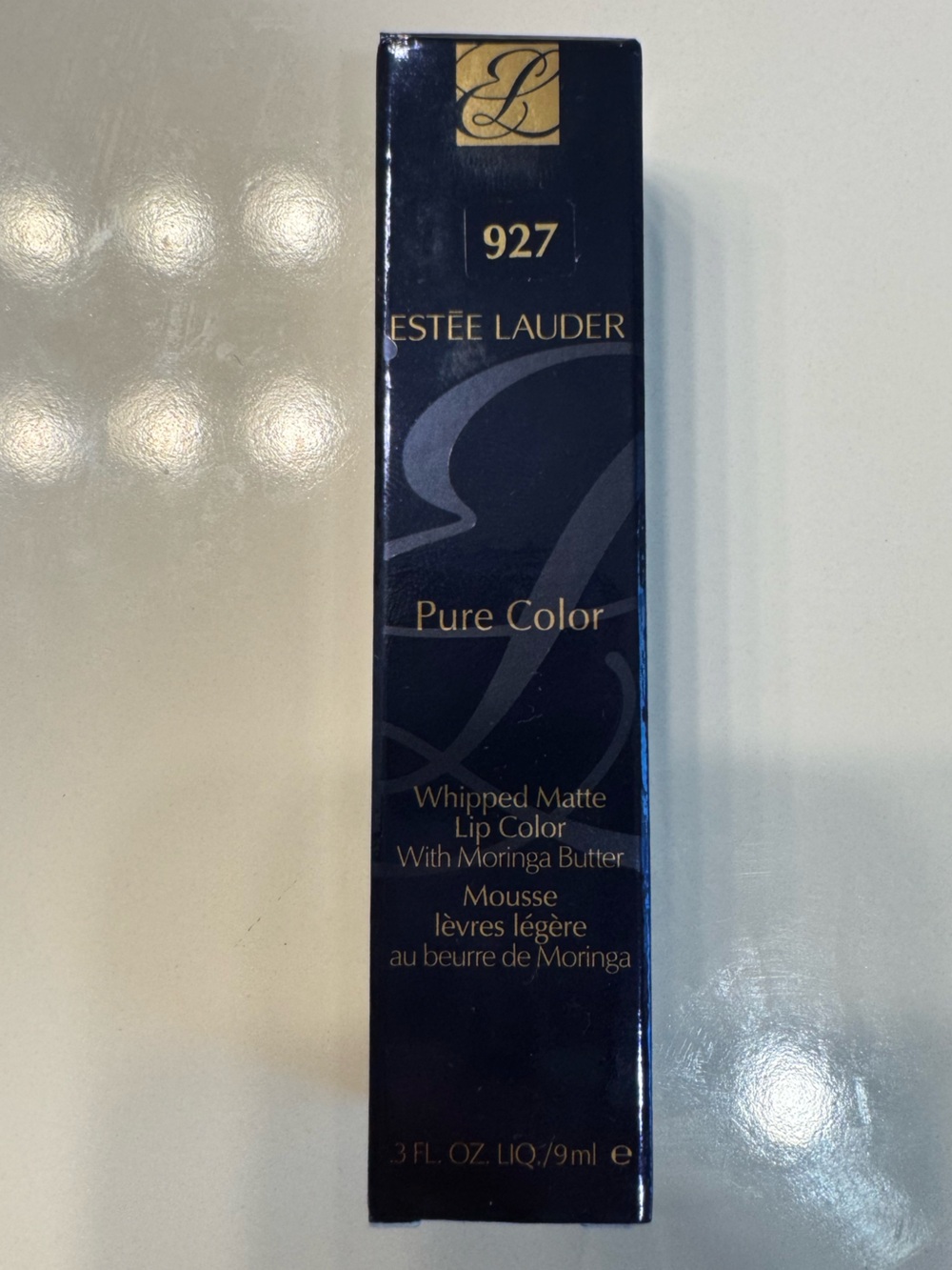 Estee Lauder Pure Color Whipped Matte Lip Color - Dark Navy Box